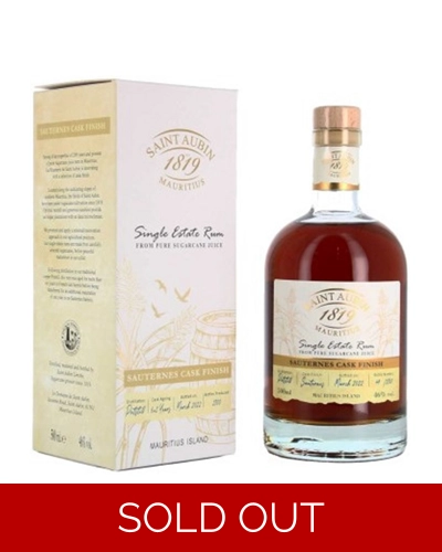 Saint Aubin Sauternes Cask Finish Rum 50cl
